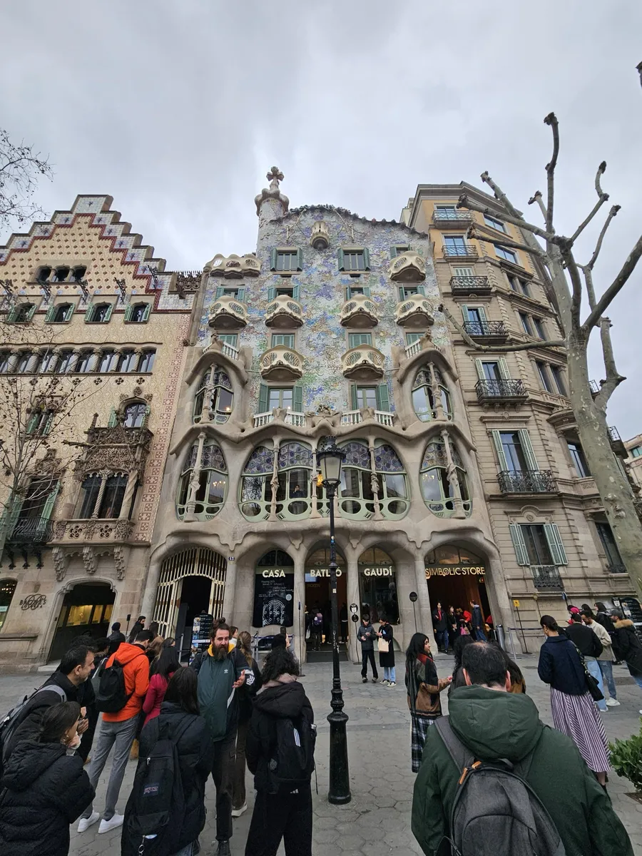 Casa Batlló facade by Gaudí on Passeig de Gràcia