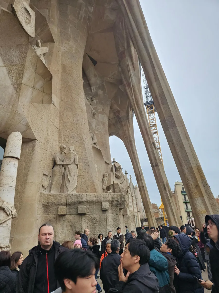 Sculptures on the Passion facade of the Sagrada Família