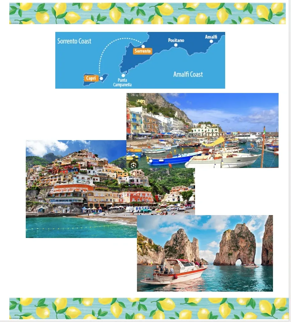 Swimming at Capri with cliffs in background