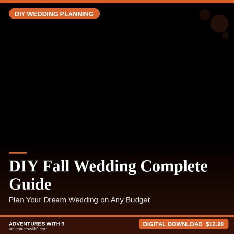 DIY Fall Wedding Complete Planning Guide